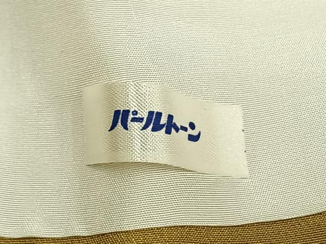 平和屋着物●上質な色無地　芥子色　正絹　逸品　AABE1696fy
