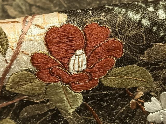 平和屋着物●訪問着 絞り 刺繍 雪輪花文 金糸 金彩 正絹 逸品 AABE1754fy