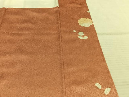 平和屋着物●訪問着 絞り 刺繍 雪輪花文 金糸 金彩 正絹 逸品 AABE1754fy