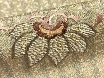 平和屋着物●訪問着　総刺繍　宝尽くし文様　暈し染め　金彩　正絹　逸品　AABE1764fy