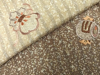 平和屋着物●訪問着　総刺繍　宝尽くし文様　暈し染め　金彩　正絹　逸品　AABE1764fy