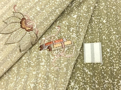 平和屋着物●訪問着　総刺繍　宝尽くし文様　暈し染め　金彩　正絹　逸品　AABE1764fy