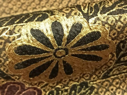 平和屋着物●訪問着 枝花文 暈し染め 金彩 正絹 逸品 AABE1772fy