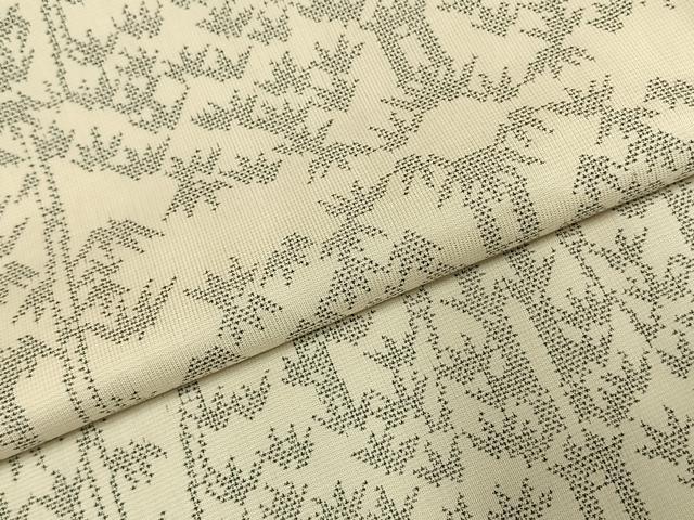平和屋着物●本場大島紬　白大島　カタス9マルキ　竹文　正絹　逸品　AABE1779fy