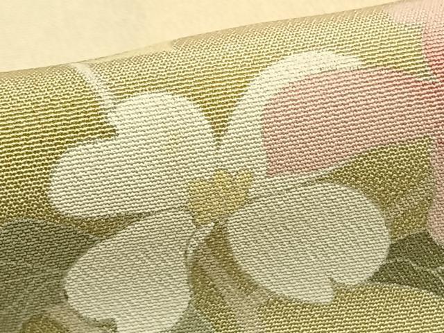 平和屋着物●訪問着　枝花文　暈し染め　正絹　逸品　AABE1783fy