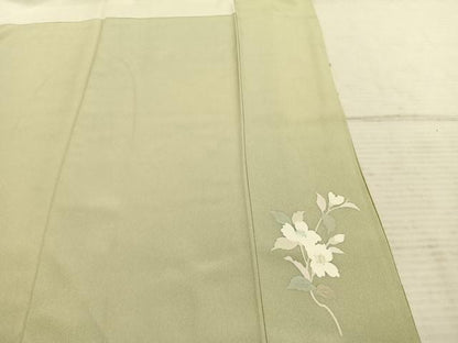 平和屋着物●訪問着　枝花文　暈し染め　正絹　逸品　AABE1783fy