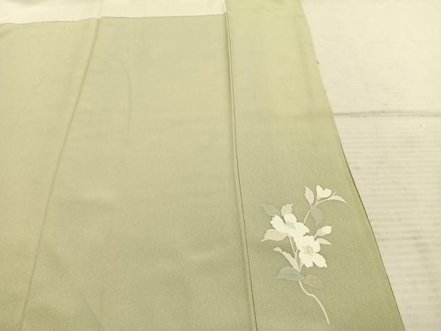 平和屋着物●訪問着　枝花文　暈し染め　正絹　逸品　AABE1783fy