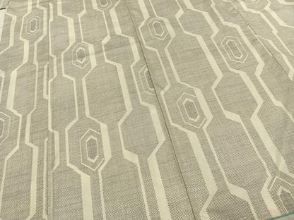 平和屋着物●本場大島紬　一元絣　亀甲文　正絹　逸品　AABE1801fy