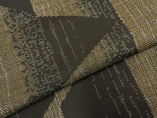 平和屋着物○本場大島紬 泥染め カタス7マルキ 幾何学文様 やまと誂