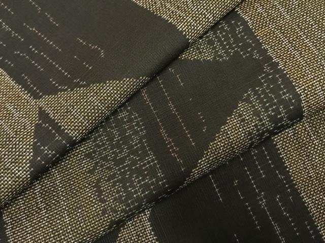 平和屋着物●本場大島紬　泥染め　カタス7マルキ　幾何学文様　やまと誂製　恵絹織物謹製　証紙付き　正絹　逸品　未使用　AABE1812fy 平和屋着物○本場大島紬 泥染め カタス7マルキ 幾何学文様 やまと誂