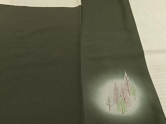 平和屋着物●川野栖山　訪問着　西芳寺　暈し染め　正絹　逸品　AABE1818fy