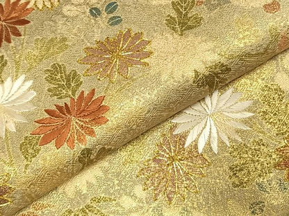 平和屋着物●豪華色留袖　駒刺繍　草花文　金彩　正絹　逸品　AABE1821fy