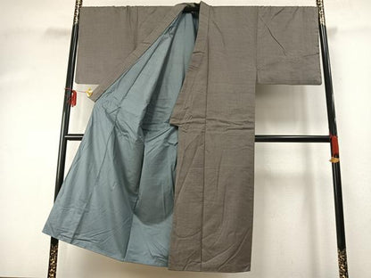 平和屋着物●男性　紬　アンサンブル　亀甲柄　正絹　逸品　AABE1825fy
