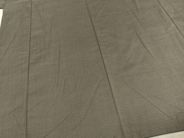 平和屋着物●男性　紬　アンサンブル　亀甲柄　正絹　逸品　AABE1825fy