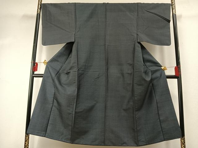 平和屋着物●男性　本場村山大島紬　亀甲絣　正絹　逸品　AABE1827fy