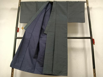 平和屋着物●男性　本場村山大島紬　亀甲絣　正絹　逸品　AABE1827fy