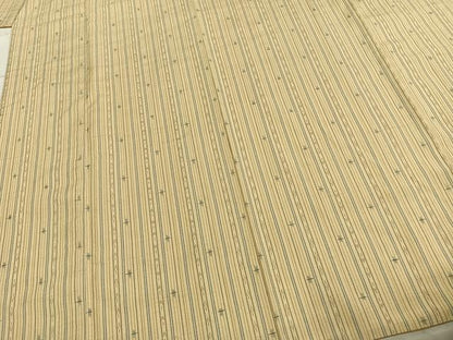 平和屋着物●上質な紬 縞 正絹 逸品 AABE1829fy