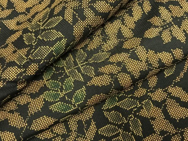 平和屋着物●本場大島紬 一元絣 枝葉文 正絹 逸品 AABE1833fy