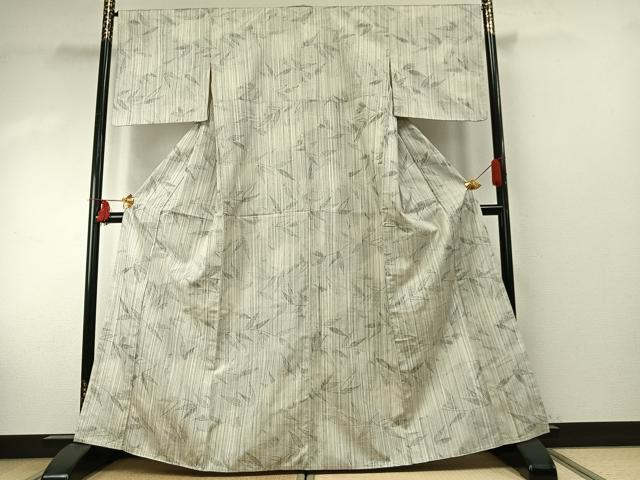 平和屋着物●上質な紬　草葉文　正絹　逸品　未使用　AABE1840fy 平和屋着物○上質な紬 草葉文 正絹 逸品 未使用 AABE1840fy