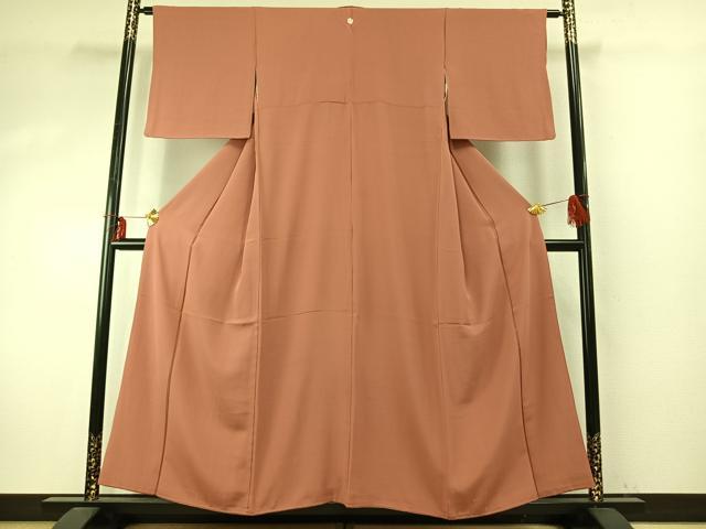 平和屋着物●上質な色無地　東雲色　正絹　逸品　AABE1850fy