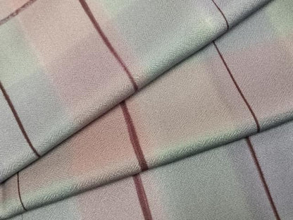 平和屋着物●上質な小紋　板締め絞り　正絹　逸品　AABE1880fy