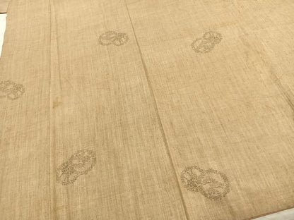 平和屋着物●結城紬 100亀甲 飛び亀甲柄 正絹 逸品 AABE1887fy