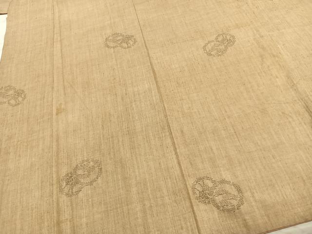 平和屋着物●結城紬 100亀甲 飛び亀甲柄 正絹 逸品 AABE1887fy