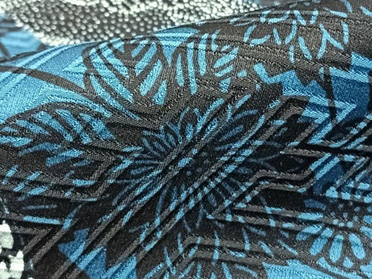 平和屋着物●豪華振袖　型染め　束ね熨斗花文　黒地　正絹　逸品　AABE1890fy