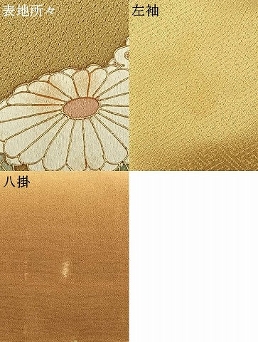 平和屋着物●訪問着　草花文　金彩　正絹　逸品　AABE1897fy