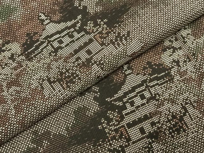 平和屋着物●本場大島紬　一元7マルキ　風景文　正絹　逸品　AABE1929fy