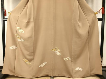 平和屋着物●訪問着　刺繍　冊子文　金彩　正絹　逸品　AABE1930fy
