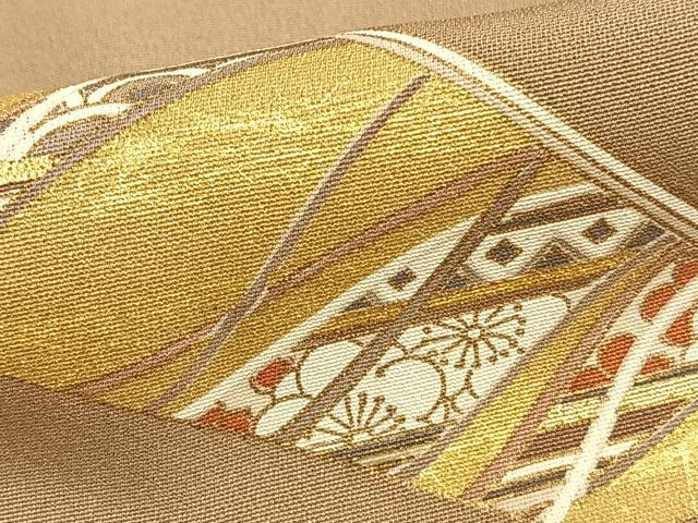 平和屋着物●訪問着　刺繍　冊子文　金彩　正絹　逸品　AABE1930fy