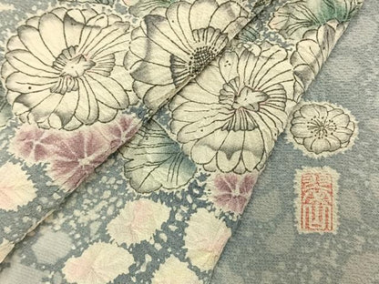 平和屋着物●越後十日町の一流染匠　桐屋・翠山工房　訪問着　絞り　辻が花　正絹　逸品　AABE1946fy