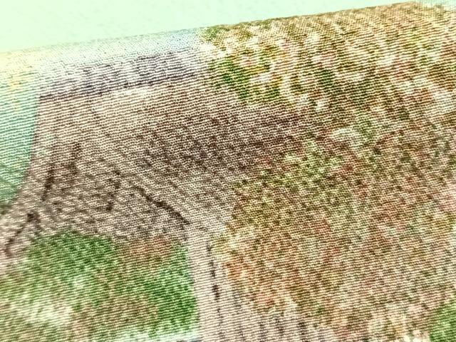 平和屋着物●訪問着　手描き　風景文　暈し染め　正絹　逸品　AABE1954fy