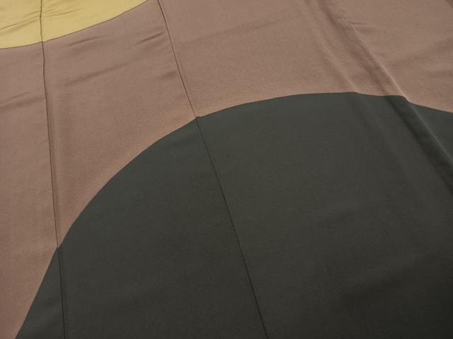 平和屋着物●京都の老舗呉服メーカー ODASHO　小田章　訪問着　伊と幸　幾何学文様　反端付き　正絹　逸品　AABE1989fy
