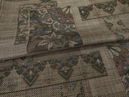 平和屋着物●本場大島紬　カタス7マルキ　色紙重ね花文　正絹　逸品　AABE2002ck