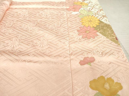 平和屋着物●創業460年・千總　振袖　花文箱文　金彩　三越扱い　正絹　逸品　AABE2008ck