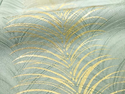 平和屋着物●皇室献上作家　北出与三郎　訪問着　大王松　金彩　反端付き　正絹　逸品　AABE2014ck