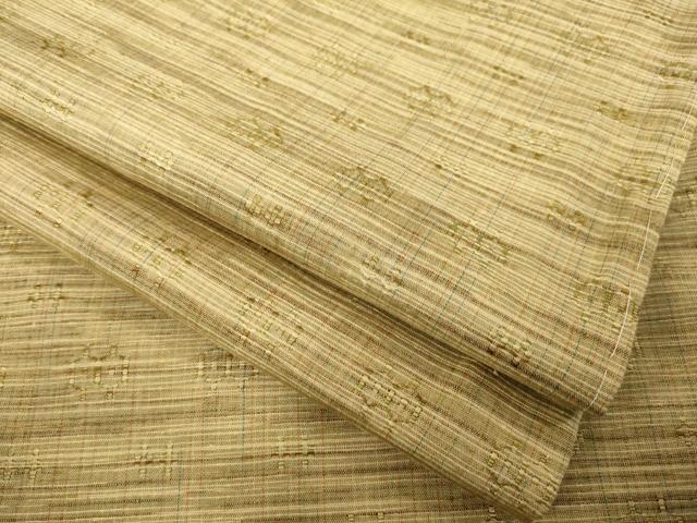 平和屋着物●上質な紬　亀甲文　正絹　逸品　未使用　AABE2027ck