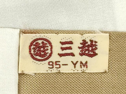 平和屋着物●本場黄八丈　平織　紬　格子　三越扱い　証紙付き　正絹　逸品　AABE2032ck