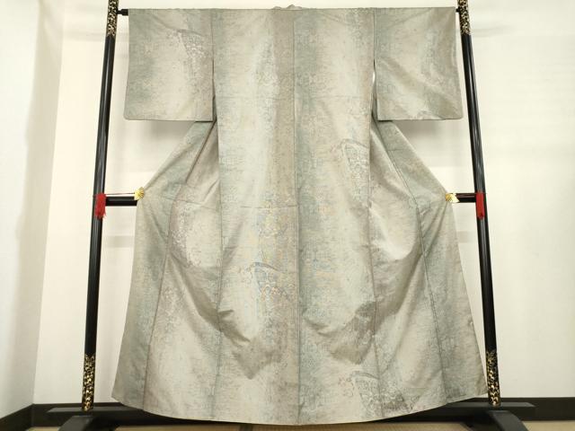 平和屋着物●都喜ヱ門　本場大島紬　カタス9マルキ　総絣　花間道　藤絹織物謹製　正絹　逸品　AABE2039ck 平和屋着物○都喜ヱ門 本場大島紬 カタス9マルキ 総絣 花