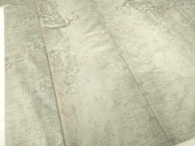 平和屋着物○都喜ヱ門 本場大島紬 カタス9マルキ 総絣 花