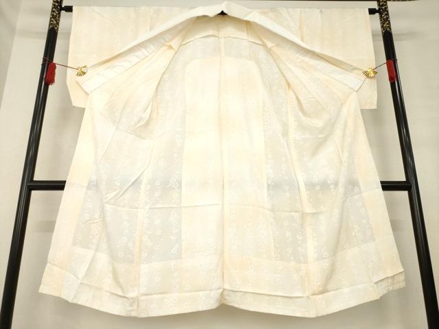 平和屋着物●長襦袢　無双仕立て　草花文　広衿仕立て　正絹　逸品　AABE2080ck
