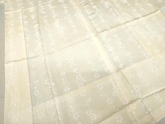 平和屋着物●長襦袢　無双仕立て　草花文　広衿仕立て　正絹　逸品　AABE2080ck