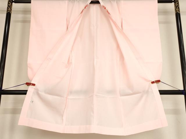 平和屋着物∵女の子　子供　長襦袢　無双仕立て　鹿の子文　半衿刺繍　AABE2091ja