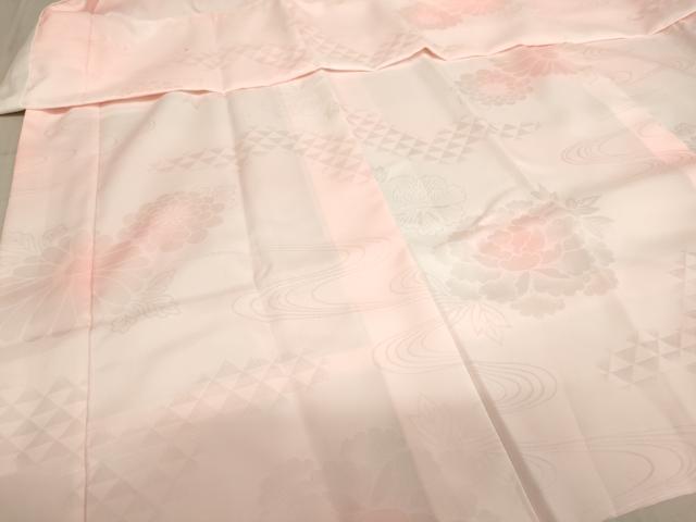 平和屋着物∵女の子　子供　長襦袢　袷　流水花地紋　暈し染め　AABE2093ja