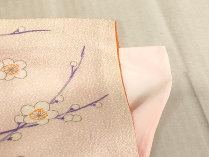平和屋着物[]七五三　女の子　７歳　祝着　四つ身　駒刺繍　御所車花文　AABE2133ja