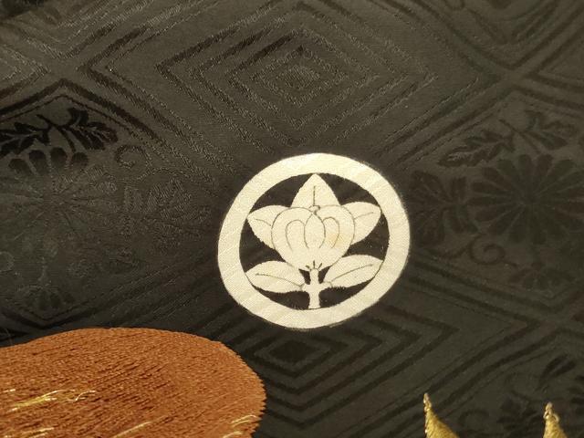 平和屋着物[]お宮参り　男の子　祝着　産着　初着　のしめ　刺繍　立波鷹文　金銀糸　逸品　AABE2134ja