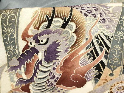 平和屋着物[]お宮参り　男の子　祝着　産着　初着　のしめ　兜　立波風景文　暈し染め　金彩　逸品　AABE2135ja