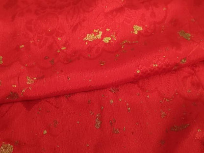 平和屋着物∵子供　女の子　箔散らし文様　金彩　逸品　AABE2142ja